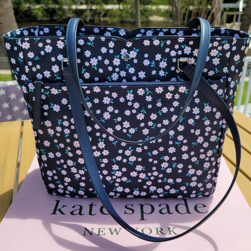 Kate spade jae fleurette toss LG tote NWT